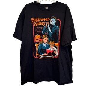 Halloween Safety: A Sitter's Guide Short Sleeve Graphic Tee NWOT Tags 2XL